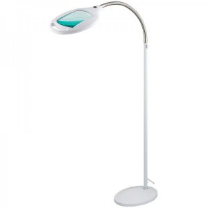 Лупа напольная 3D с подсветкой 42LED, белая (8061) REXANT