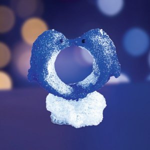 Акриловая светодиодная фигура "Романтичные дельфины" 30 см, 128 светодиодов