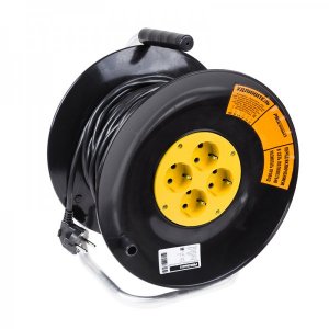 Удлинитель силовой на катушке 4 гнезда с/з 50 м, 3х1мм²,STANDART PROCONNECT