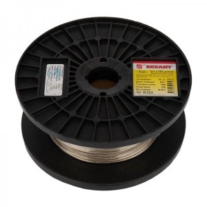 Трос стальной в ПВХ оплетке d= 2,0 мм, прозрачный (бухта 200 м)  REXANT