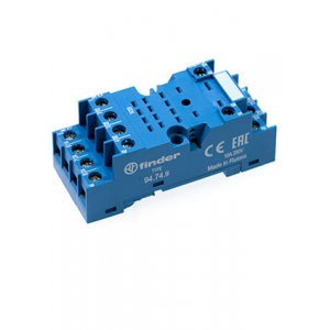 94.74.9SMA, Розетка с винтовыми клеммами (под шайбу) для реле 55.32, 55.34, таймера 85.02, 85.04; пр