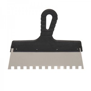 Шпатель фасадный REXANT 250 мм зуб 10х10 нержавеющая сталь, пластмассовая ручка