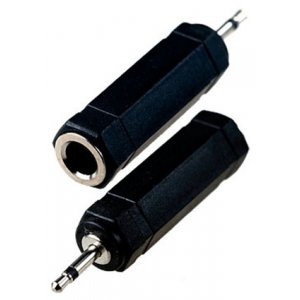 2-020, переходник 2.5мм штекер моно - 6.35мм гнездо моно пластик