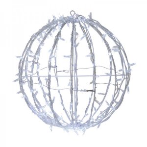 Шар светодиодный 230V, диаметр 30 см, 120 светодиодов, эффект мерцания, цвет белый