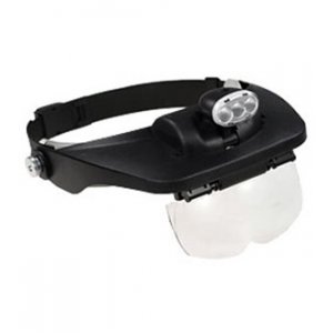 MG81001-E ОЧКИ МОНТАЖ. С LED ПОДСВ. 3 СВЕТОД.1.2Х 1.8Х 2.5Х 3.5Х