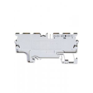 CX2.5/4(E)D1, Четырехрядная клемма, пружинные зажимы проводника до 2.5 мм.кв. 1A 1000V, аналог для 2