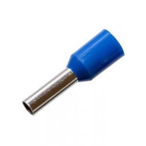 НШВИ2.5 8, втулочный наконечник на провод 2.5мм2 L8мм синий
