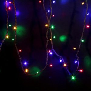 ДЮРАПЛЕЙ  20м (4 модуля x 5м), черный КАУЧУК, 200 (50x4) LED МУЛЬТИ, соединяется  (партия 2020 - нужен шнур питания 315-000)