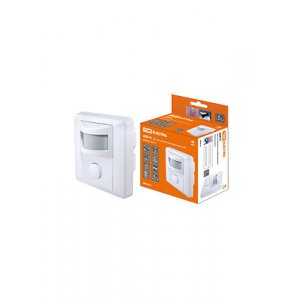 SQ0324-0011, ДДВ-01, датчик движения ИК 600Вт, 5-480с, 9м, 10+Лк, 120гр, IP20