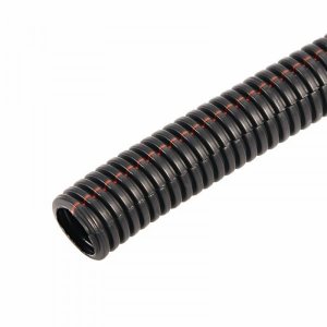 Трубa автомобильная гофрированная ПП ø4,6 мм, разрезная, негорючая (бухта 100 м/уп.)  DKС