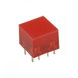 L-875/4SRDT, светодиодная полоса красная 10х10мм 60мКд