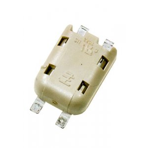 1954097-1, PokeIn SMT светодиодный разъем 2 контакта 250В 5А белый