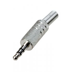 1-045 (NP-144), штекер аудио 3.5мм стерео металл на кабель