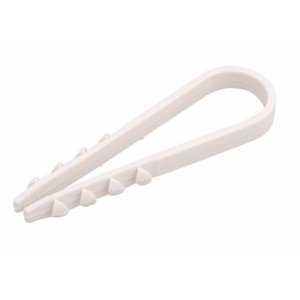 Дюбель-хомут нейлоновый  5-10 мм, белый (упак. 100 шт)  REXANT