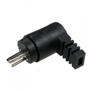 1-604, разъем аудио "точка-тире" штекер пластик угловой на кабель винт