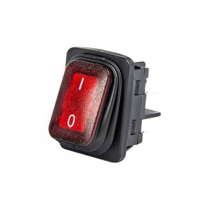 A54B1K11, Выключатель с подсветкой красный 2НО, IP65