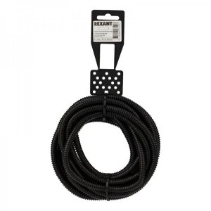 Трубa автомобильная гофрированная ПП ø6,8 мм, разрезная, (бухта  5 м/уп.)