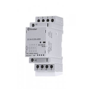 22.34.0.230.4320, Модульный контактор; 4NO 25А; контакты AgSnO2; катушка 230В АС/DC; ширина 35мм; ст