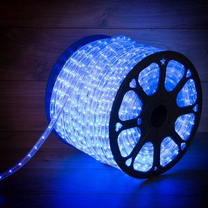 Дюралайт LED фиксинг (2W) - СИНИЙ Ø10мм, 24LED/м, модуль 2м (без комплекта подключения)
