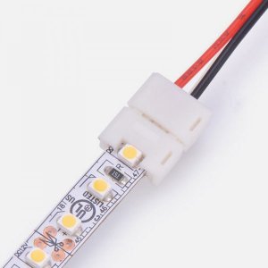 Коннектор питания для одноцветных светодиодных лент шириной 8мм 120 диодов/метр