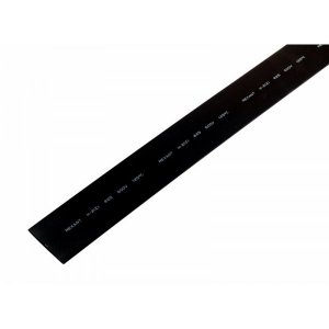 Термоусадка  25,0 / 12,5 мм, черная (упак. 10 шт. по 1 м)  REXANT