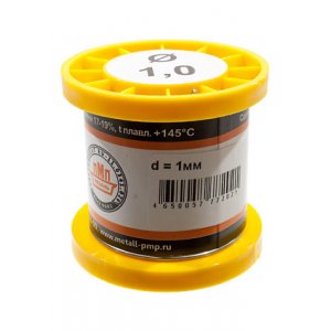 Припой ПОСК 50-18 ТР 1.0мм  катушка 100г