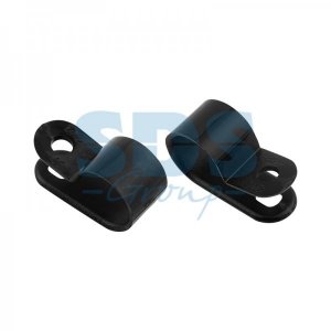 Скоба под винт 12 мм, черная (упак. 50 шт.) REXANT