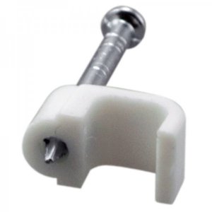 Крепеж кабеля плоский  6 х 4 мм, белый (упак. 20 шт)  REXANT