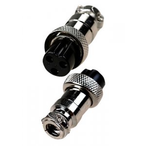 1-561-3, разъем MIC-16 3 Pin, "гнездо", металл на кабель