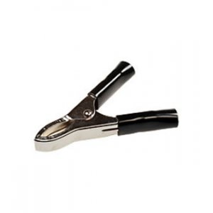 AG-B30-205-B, зажим крокодилс изоляцией черный 30А