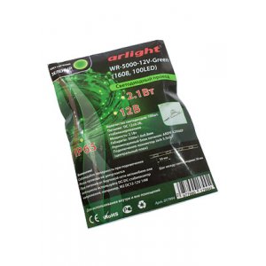 017994 WR-5000-12V-GREEN, светодиодная нить, 12V(1608, 100 LED)  (5м)