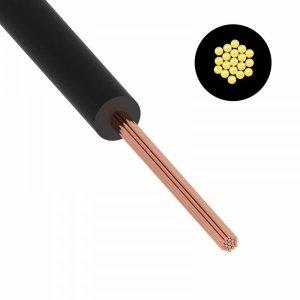 Провод ПуГВ (ПВ-3)  1,5 мм², 500м., черный, ГОСТ (ККЗ)