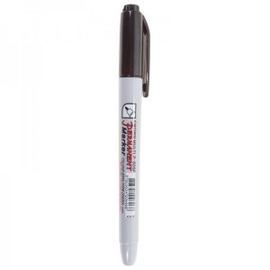 Маркер перманентный Crown «Multi Marker Super Slim» 1 мм, черный, пулевидный