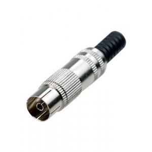 4-013 / MX-154, разъем телевизионный "гн" металл на кабель винт