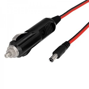 Автозарядка с индикатором (разъем 2.1х5.5) (АЗУ) шнур прямой  1.5M  REXANT