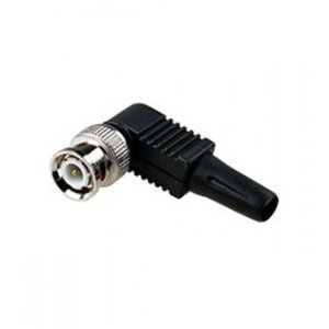 4-130, разъем BNC штекер угловой на кабель RG-58/59 RG-6 пластик