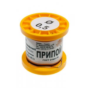 Припой ПОССУ40-05 ТР 0.5мм  катушка 100г