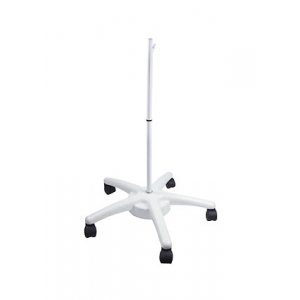 31-0820, Стойка напольная для ламп-луп, пятилучевая, цвет белый