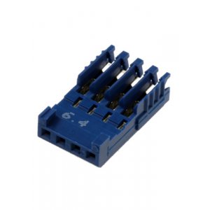 281783-4, каб.розетка 1х4 контакта шаг 2.54 мм AMPMODU HE14