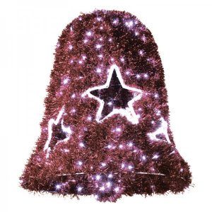 Фигура "Колокол",  LED подсветка  диам.75см  выс.80см, красный