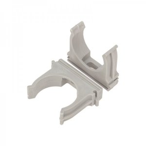 Крепёж-клипса для труб ø32 мм, серая (100 шт/уп)   REXANT