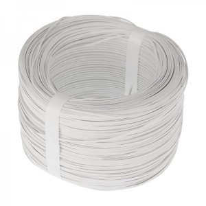 Проволока упаковочная в ПВХ, белая (бухта 250 м)  REXANT