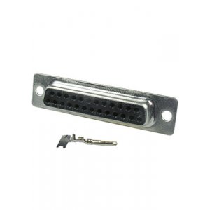 DC-25F, гнездо D-SUB 25 pin зажим на кабель