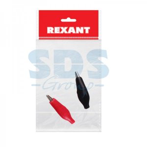 FD-1702  Зажим "крокодил"  5А  46мм  в изоляторе  REXANT