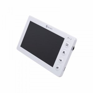 Цветной AHD 720P/960P монитор видеодомофона 7", с записью фото и видео по детекции движения на microSD-карту. Цвет белый (модель AC-334)