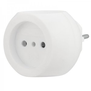 Тройник электрический "Шар" 220В, 6А белый REXANT На экспорт не продавать!!!