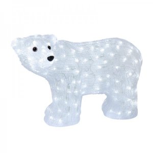 Акриловая светодиодная фигура "Мишка", 60 см, 200 светодиодов