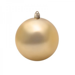 Елочная фигура «Шар» глянцевый 10 см, цвет золотой (цена за 1 шт.)