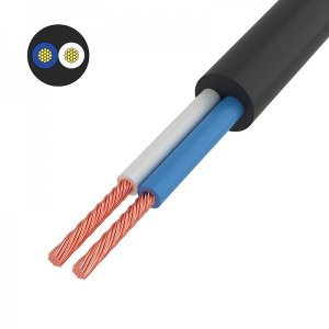 Провод ПВС 2x0,75 мм², черный, длина 10 метров, ГОСТ  REXANT