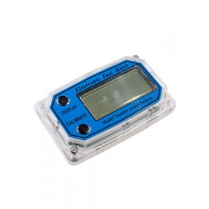 EFM, датчик расхода топлива расходомер до 999л ЖКИ индикация G1/2"F  аксиальный